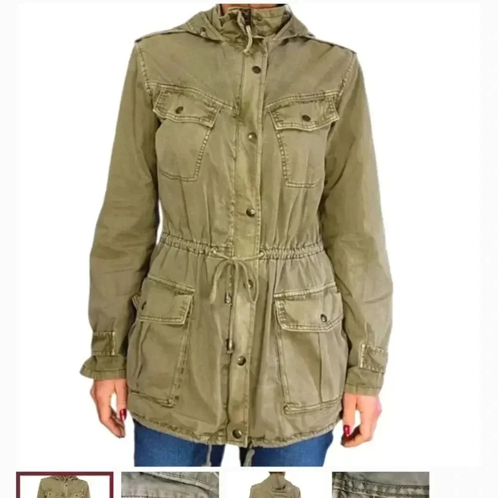 Aritzia Talula Tan Khaki Utility Trooper Jacket - Picture 9 of 10